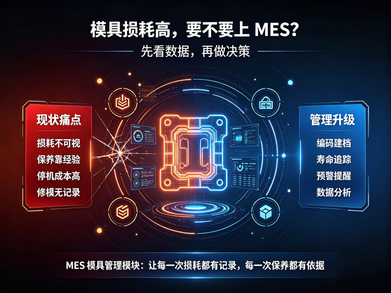 注塑车间模具损耗高，要不要上 MES 模具管理模块？