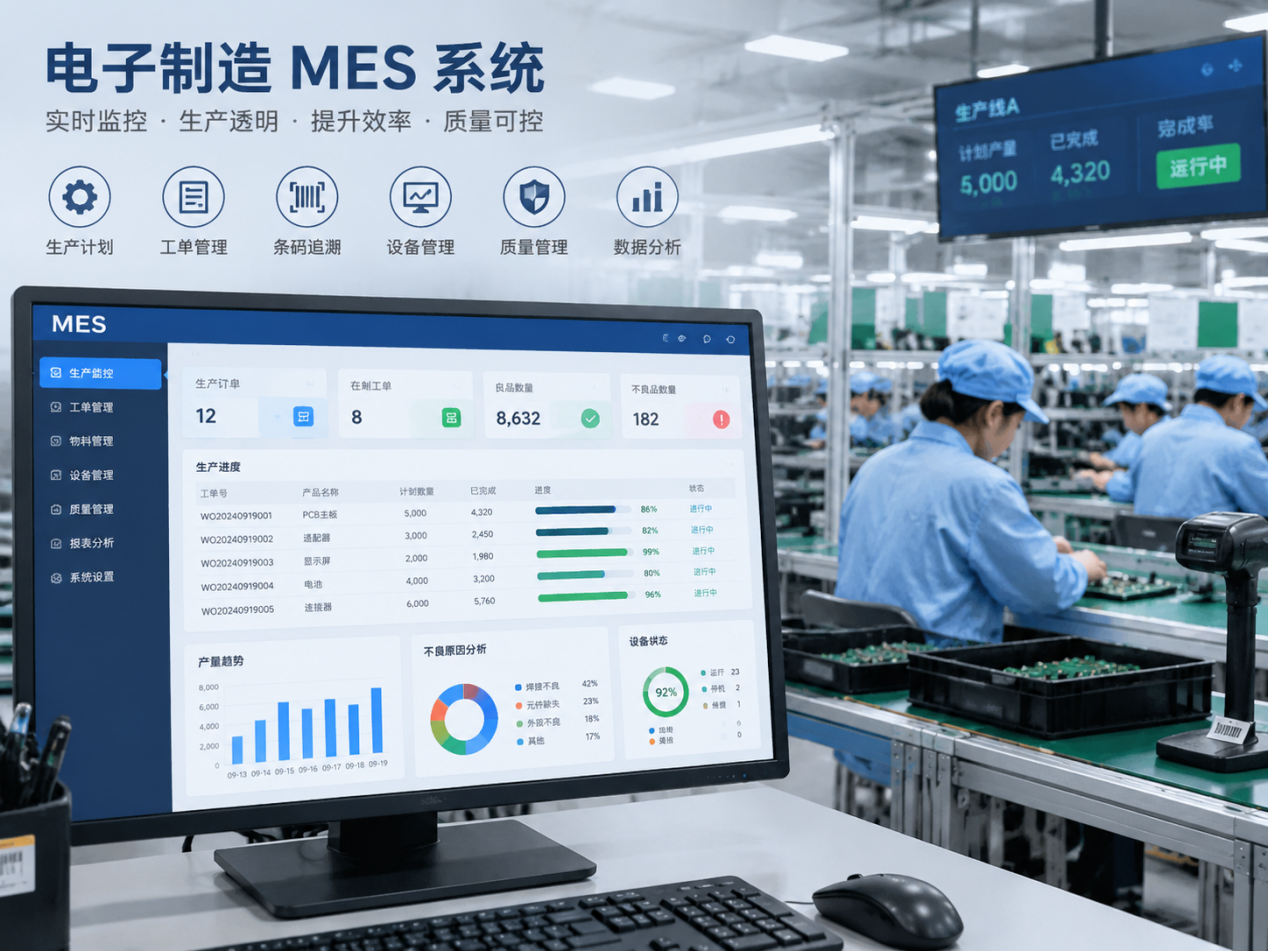 盈致科技MES系统在电子制...